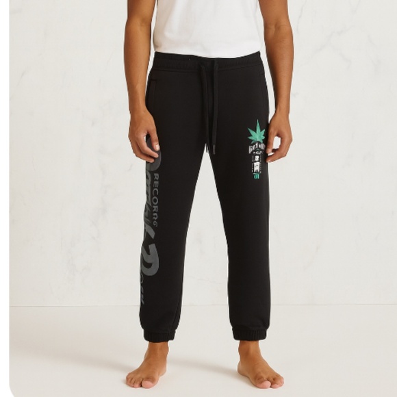 DEATH ROW RECORDS Shoe Palace 30th Anniversary Black Joggers Size Small - Picture 1 of 12